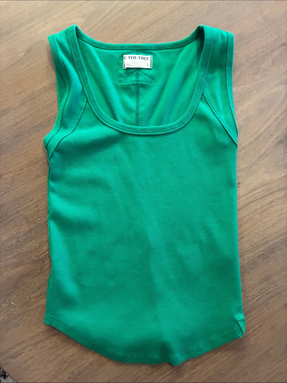 We The Free Emerald Green Ribbed Tank